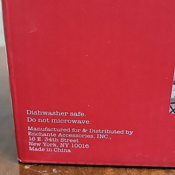 RAE DUNN SET OF TWO STEMLESS WINE GLASSES MERRY. BRIGHT. - NEW! - Picture 5 of 6